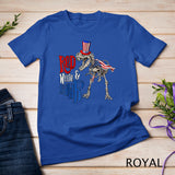 Red White and Rawr USA Patriotic 4th Of July Dinosaur T-Shirt