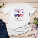 Red Wine & Blue 4th of July wine Red White Blue Wine Glasses T-Shirt