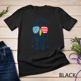 Retro All American Dad 4th of July Shirt Daddy Eagle USA T-Shirt