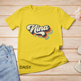 Retro Cute Nina for Grandma Best Nina Ever Mother's Day T-Shirt