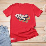 Retro Cute Nina for Grandma Best Nina Ever Mother's Day T-Shirt