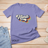 Retro Cute Nina for Grandma Best Nina Ever Mother's Day T-Shirt