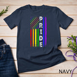 Retro Pride Month 4th Of July Rainbow USA Flag LGBTQ T-Shirt