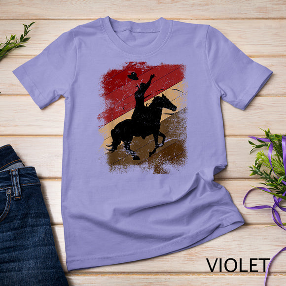 Rodeo Horse Riding Line Dance Farmer Gift Western Cowboy T-Shirt