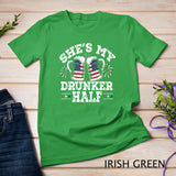 She's My Drunker Half Funny Beer Couple Matching 4th Of July T-Shirt