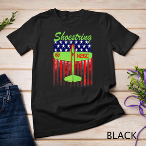 Shoestring Stunter Control Line RC Airplane 4th of July USA Premium T-Shirt