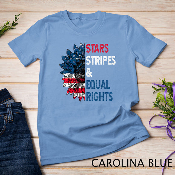 Stars Stripes And Equal Rights 4th Of July Women's Rights 1 T-Shirt