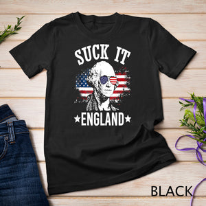 Suck It England Shirt Funny 4th of July George Washington Tank Top T-Shirt