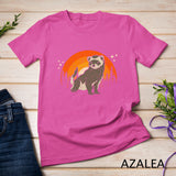 Sunset Forest Pet Parent Animal Lover Retro Ferret T-Shirt