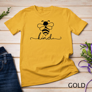 Teaching Inspiration Gift for Teacher Teens Friend Bee Kind T-Shirt