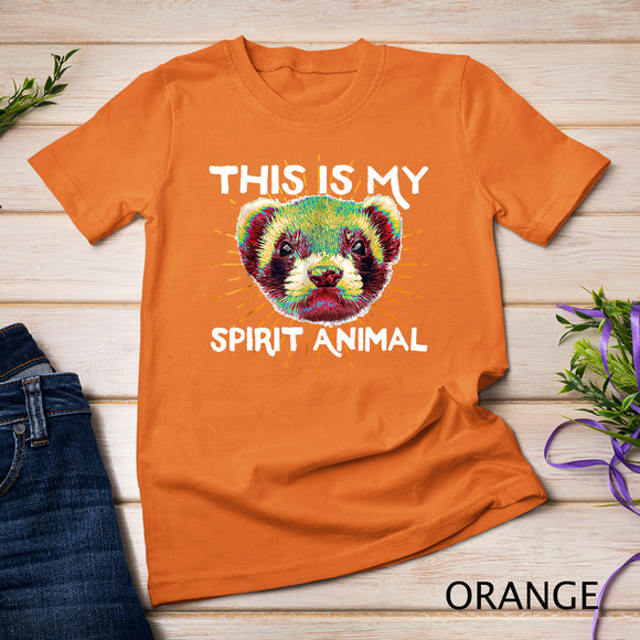 This Is My Spirit Animal Ferret T Shirt For Polecat Lovers T-Shirt