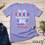 This Little Firecracker is going to be Big Sister 4th July T-Shirt