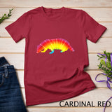 Tie Dye Badger Rainbow Print Skunk Ferret Hippie Peace Gift T-Shirt
