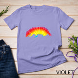 Tie Dye Badger Rainbow Print Skunk Ferret Hippie Peace Gift T-Shirt