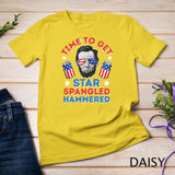 Time To Get Star Spangled Hammered 4th Of July Men Lincoln T-Shirt