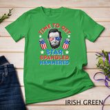 Time To Get Star Spangled Hammered 4th Of July Men Lincoln T-Shirt