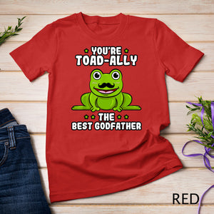 Toad-Ally The Best Godfather Frog Lover Toad Goddaddy T-Shirt