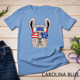 USA Patriotic Llama Shirt - July 4th T-shirt - Alpaca