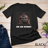 Uh Oh Stinky Poop Meme Funny Monkey T-Shirt