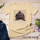 Uh Oh Stinky Poop Meme Funny Monkey T-Shirt