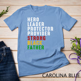 Vintage Fathers Day Strong African American Black Father T-Shirt