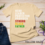 Vintage Fathers Day Strong African American Black Father T-Shirt
