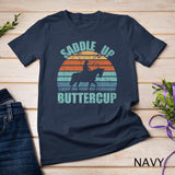 Vintage Saddle Up Buttercup Cowgirl Cowboy Gift Premium T-Shirt