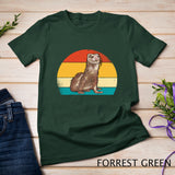 Vintage Sunset Ferret - I Love My Ferret Pullover Hoodie T-Shirt