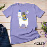 Volleyball Llama Cat Cool Cute Birthday Gift Idea Outfit T-Shirt