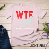 WTF Where's The Ferret Funny Ferrets Animal Lovers Long Sleeve T-Shirt