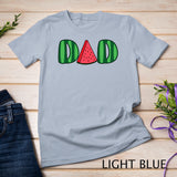 Watermelon Dad Fruitarian Lover Summer Father Fruit Slice T-Shirt