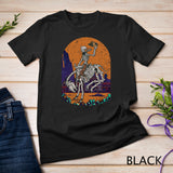 Western Country Cowgirl Cowboy Skeleton Halloween Spooky Sweatshirt T-shirt