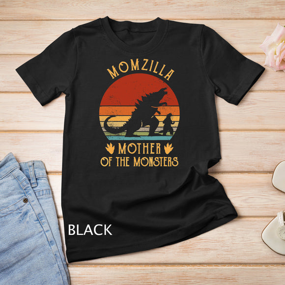 Women Momzilla Mother Of Monsters Vintage Mom Mothers Day T-Shirt