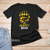 Womens Aunty Bear Paw Sunflower Floral Mother Day Aunt Auntie Women T-Shirt