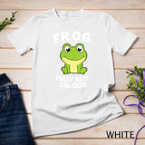 Womens Cute Frog Fully Rely On God Christian Frog T-Shirt