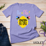 Womens Gender Reveal What Will It Bee Shirt He or She Mom T-shirt