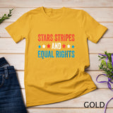 Womens Stars Stripes And Equal Rights 4th Of July Women's Rights T-Shirt