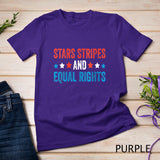 Womens Stars Stripes And Equal Rights 4th Of July Women's Rights T-Shirt