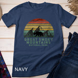 Womens Vintage Great Smoky Mountains National Park Bear V-Neck T-Shirt