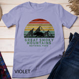 Womens Vintage Great Smoky Mountains National Park Bear V-Neck T-Shirt