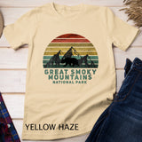 Womens Vintage Great Smoky Mountains National Park Bear V-Neck T-Shirt