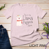 Womens & Kids This Is My Llama Pajama Shirt Cute Alpaca Gift T-Shirt