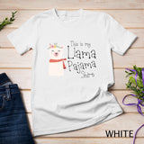 Womens & Kids This Is My Llama Pajama Shirt Cute Alpaca Gift T-Shirt