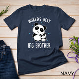 World's Best Big Brother Cute Panda Pandas Siblings Bro Gift T-Shirt