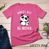 World's Best Big Brother Cute Panda Pandas Siblings Bro Gift T-Shirt