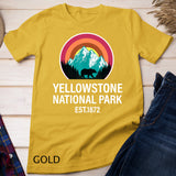 Yellowstone National Park Vintage Retro Bear Travel Souvenir T-Shirt