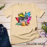 Zebra Safari Zookeeper Africa For Men Women Horse T-Shirt