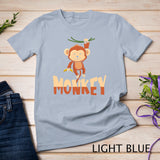 Zoo Animal Toddlers Kids Gift Cute Monkey T-Shirt