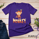 Zoo Animal Toddlers Kids Gift Cute Monkey T-Shirt