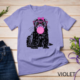 Cute Ferret With Bubble Gum Bandana Glasses T-Shirt